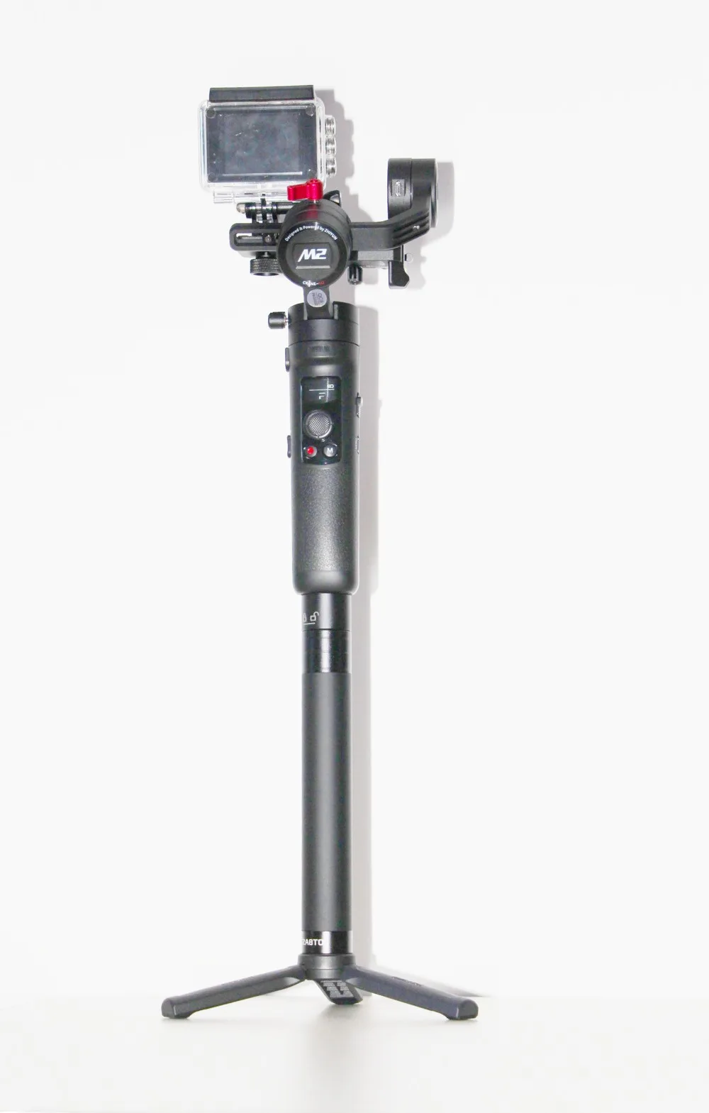 Zhiyun Crane-M2 3-осевой ручной шарнирный стабилизатор для камеры GoPro, Для беззеркальных камер, смартфон, экшн-камера, Быстрый вкл/выкл, вращение на 360 °