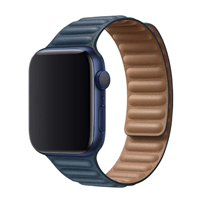 

Smart watch strap magnetic wristband for apple iWatch i1/i2/i3/i4/i5/I6 38/40mm 42/44mm for iphone watches Leather loop