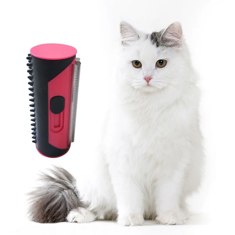 Многофункциональный инструмент для ухода за домашними животными, гребень для кошек, собак, аккуратно удаляет распутанные волосы и удаление волос