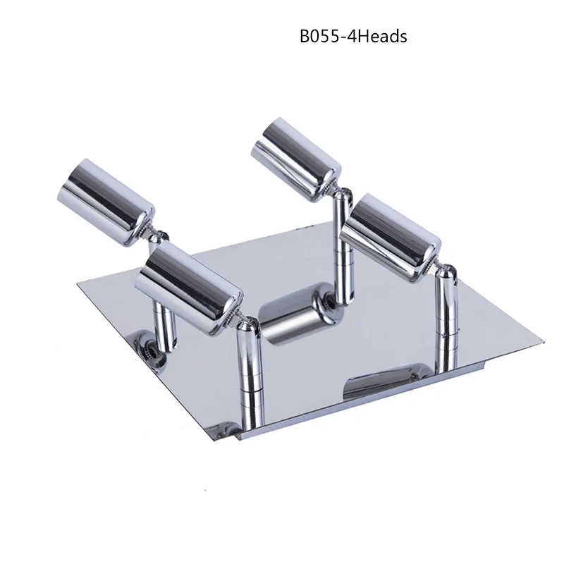 Вращающийся 1 головка 2/4/6 головок светодиодный потолочный светильник для кухни столовая гостиная огни регулируемый - Цвет корпуса: B055-4H