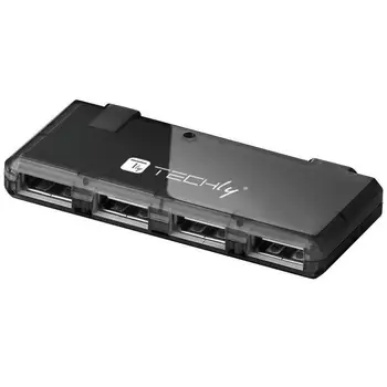 

Mini USB Hub Hi Speed 4 ports Black