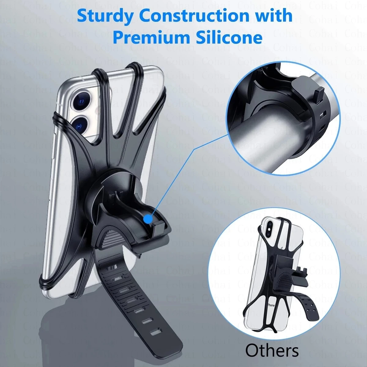 Bike Phone Holder Bicycle Mobile Cellphone Holder Motorcycle Suporte Celular For iPhone Samsung Xiaomi Gsm Houder Fiets — view 2