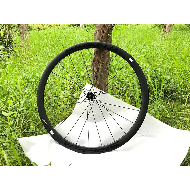 SPEEDX Carbon Road Disc Brake Wheelset 38C/50C UD Matte 700C Bike Racing Road Disc Rim Men's Entry Competition
