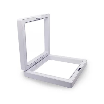

Black Transparent Suspension Display Cases 3D Albums Floating Frame Show Case Jewelry Box Necklace Storage Holder Gift