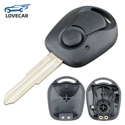 2 Buttons Car Key Fob Case Shell Replacement Remote Cover Fit for SSANGYONG ACTYON KYRON REXTON