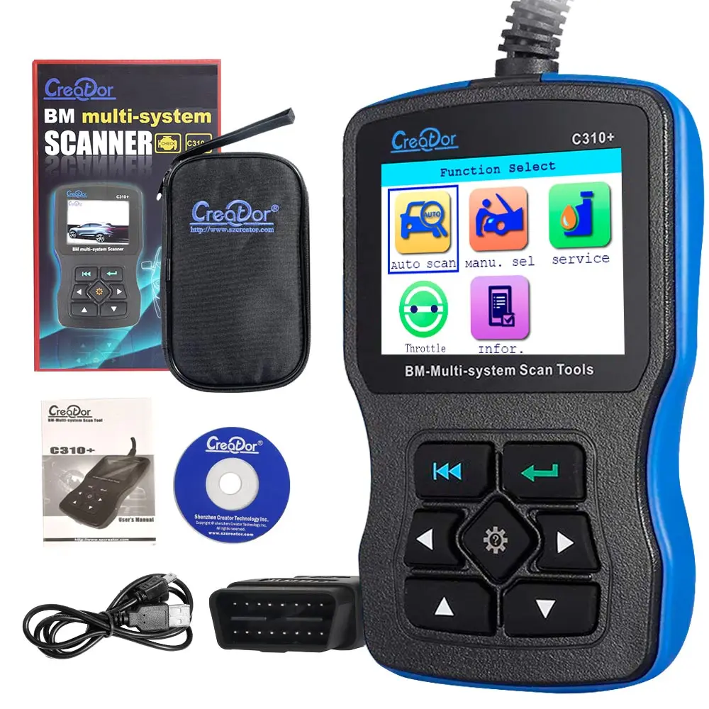 best car inspection equipment Creator C310+ For BMW Multi System Scan Tool V11.7 Free Update Online Creator C310+ Scanner C310+ Scanner C310+ System Scanner buy car inspection equipment