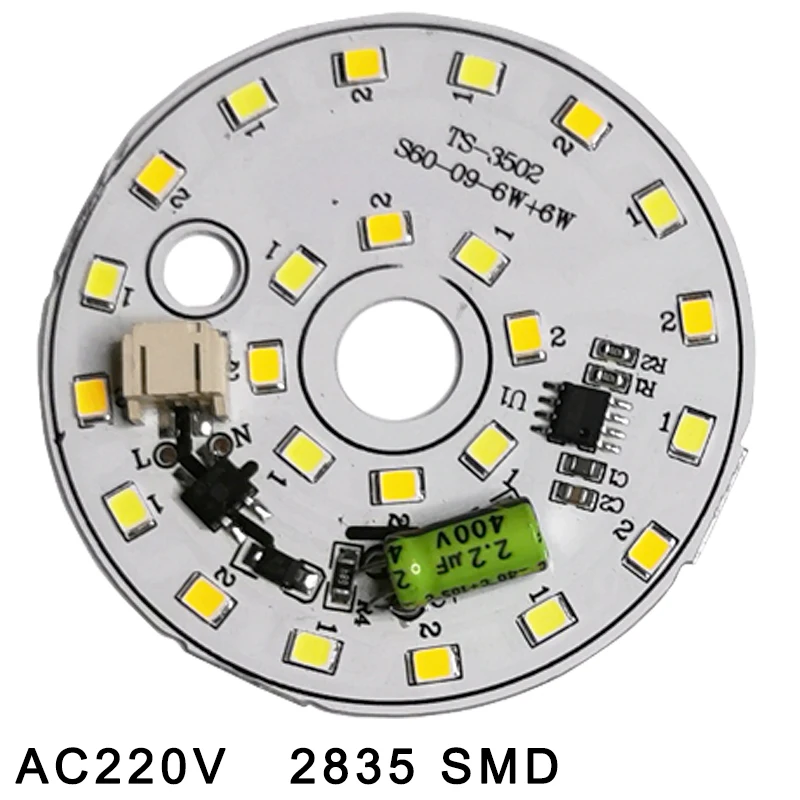 

LED Bulb Lamp AC220V Smart IC No Need Driver LED Bean LED Chip For Bulb Light 2835 SMD Light Chip Natural White 3W 6W 12W 18W