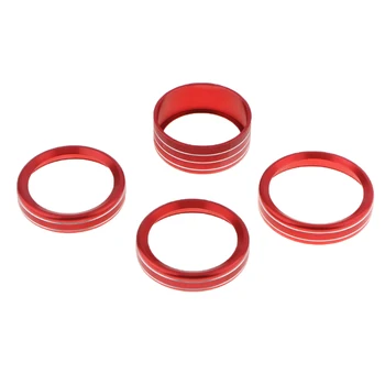 

4X Air Conditioning Audio Dash Knob Switch Cover For Jeep Wrangler JL