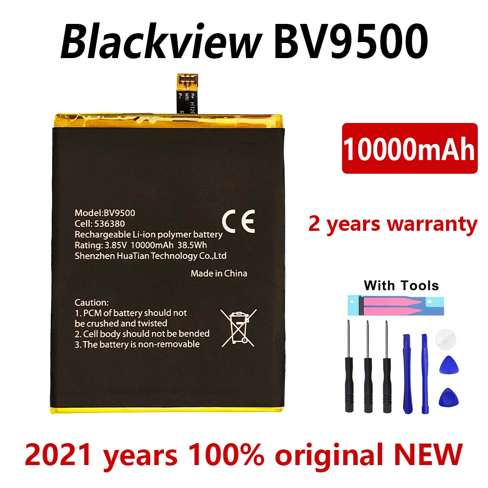 100% Оригинальный 10000 мАч BV 9500 Сменный аккумулятор для BV9500 Pro MT6763T 536380 батареи
