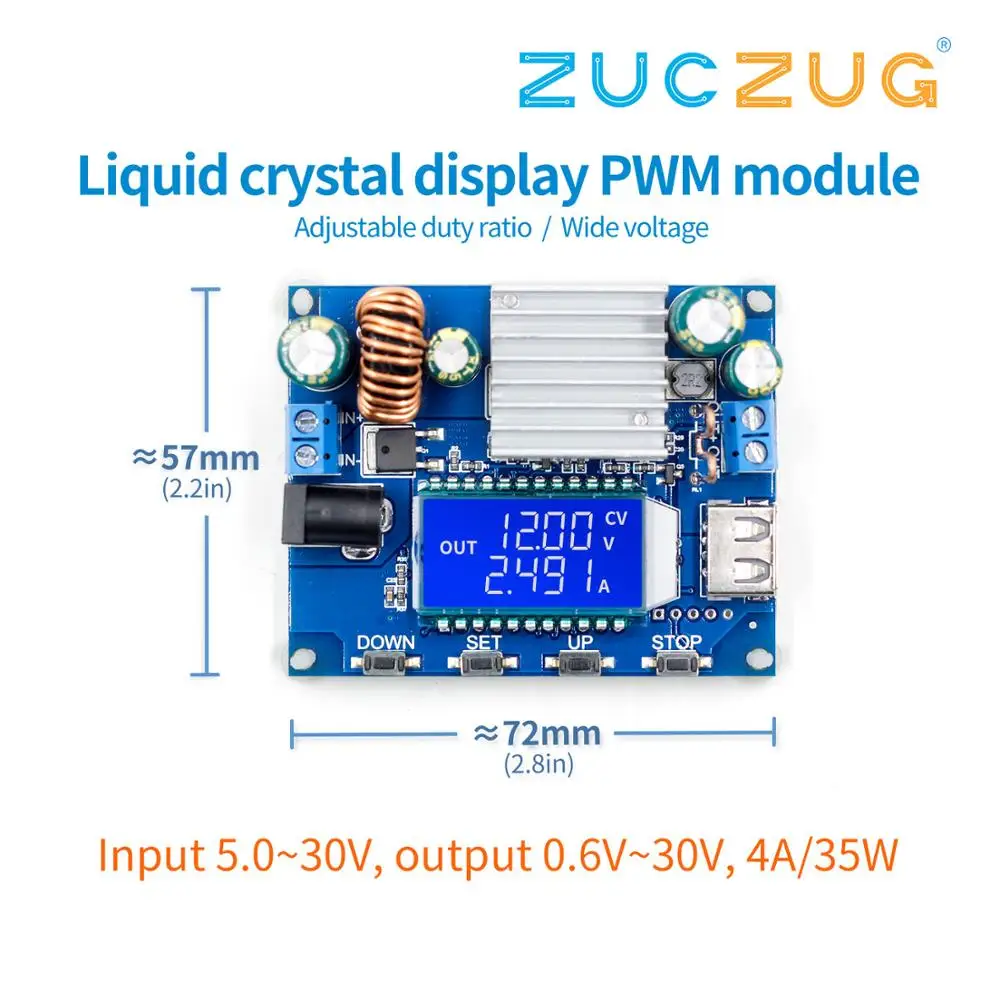 Buy DOE CNC buck-boost module Constant voltage constant current 12V boost 9V24V adjustable buck boost solar charging 