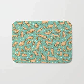 

New Funny Rugs Washable Pup Pattern Doormat Bath Mats Foot Pad Home Decor Bathroom Mats Door Mat Floor Mat