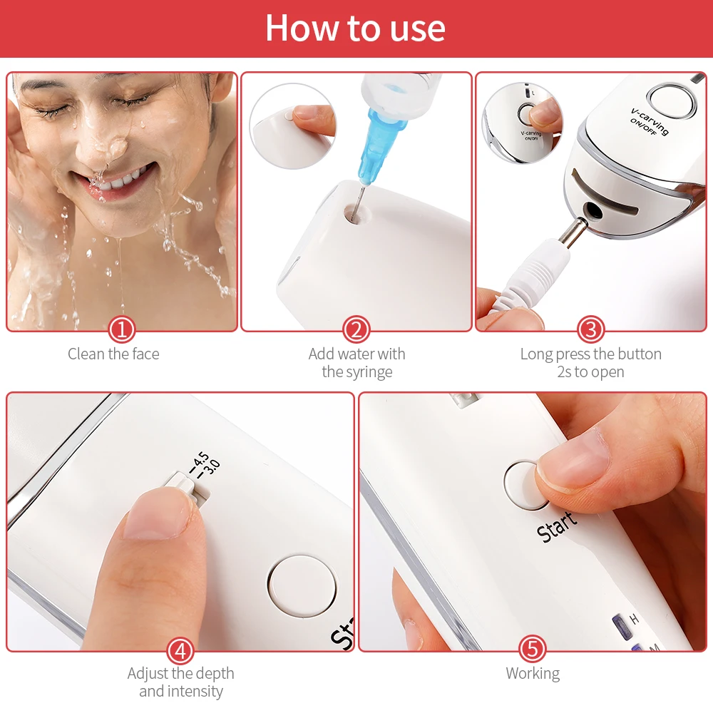 Мини Hifu ультразвуковой радиочастотный лифтинг для лица линия удаления морщин v