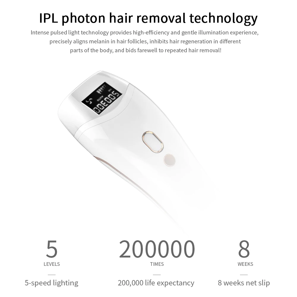 Бытовой лазерный эпилятор IPL импульсный Блик приборы AC110-240V точка замораживания удаление волос домашнее лицо, тело