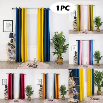 

Valance Curtains Set for Living Room Splice Pattern Curtain Tulle Window Treatment Voile Drape Valance 1 Panel Fabric