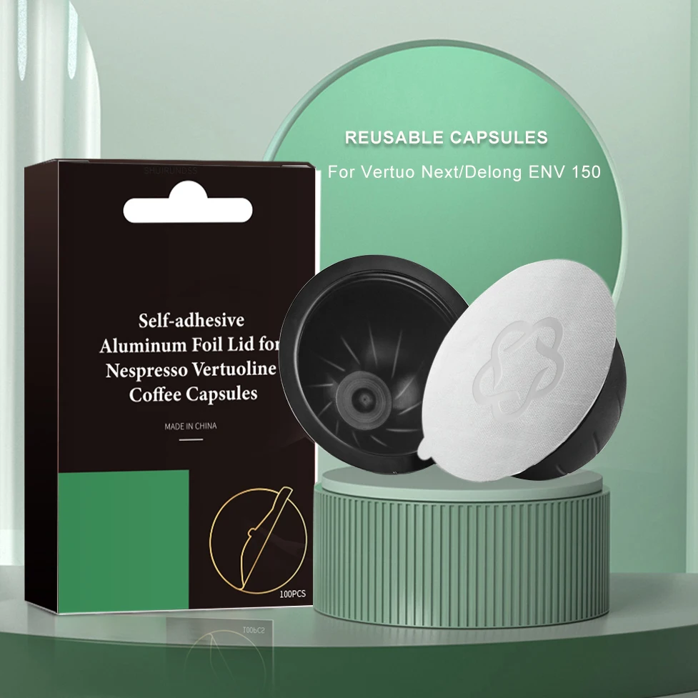 ICafilasBIG Espresso Capsulas Recargables Nespresso Vertuoline &amp Vertuo Stainless Steel Refillable Coffee Filter Reusable Pods | Дом и сад