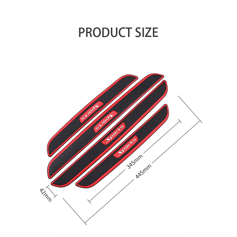 4 шт. универсальные ремешки для защиты от царапин|Тюнинговые молдинги| |