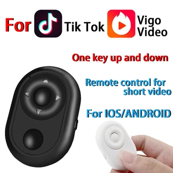 

Multi function Universal Remote Control For Tik Tok / Vigo Video / Other Short Video APP Bluetooth Remote For iOS Android Phone
