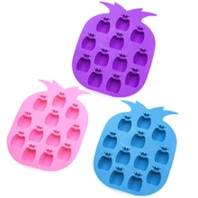 1 шт. Силиконовый Лоток Для Льда ананаса форма для фруктового шоколада желе замораживание производитель кубиков силиконовые формы для мороженого случайный