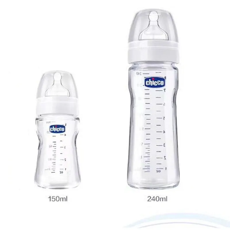 

Chicco Infant Glass Feeding Bottles 150ml240ml