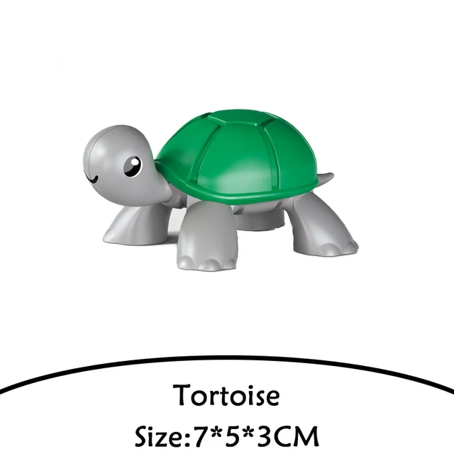 Brick Animal Spelling Building Blocks New Animal Cartoons Sea Flamingo Compatible With Brick Toy For Children Christmas Gift tortoise