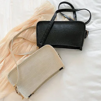 

Fashion Subaxillary Baguette Bags New Women Bag Alligator Leather Shoulder bags Ladies Totes Bags Casual Messenger Bags