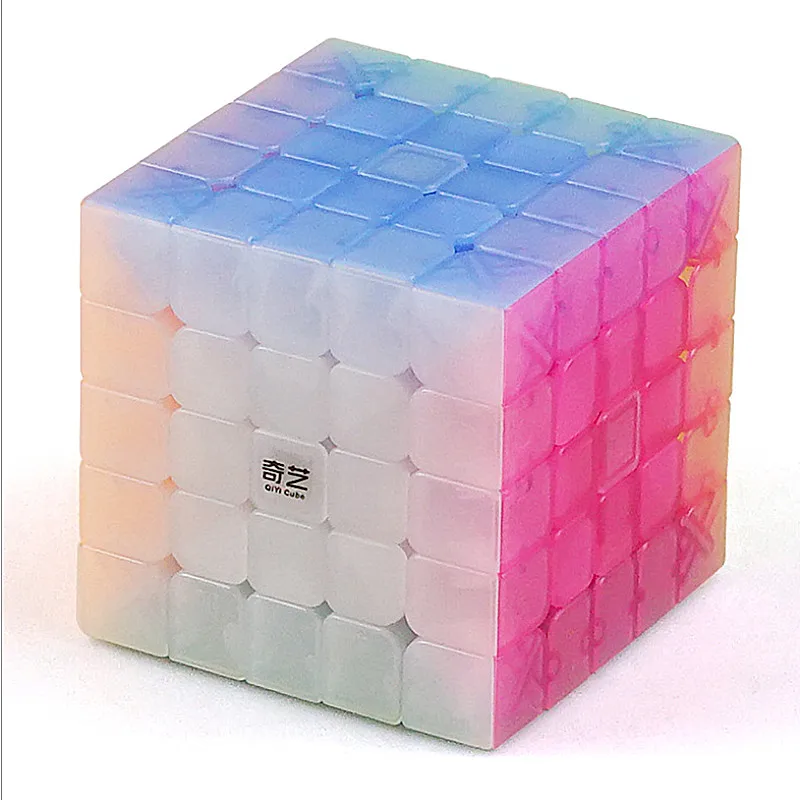 Qiyi Qizheng S 5x5x5 скоростной куб QIZHENG S 5x5 головоломка волшебный куб QIYI волшебный куб 5x5 Головоломка Куб детские образовательные игрушки - Цвет: Jelly Cube