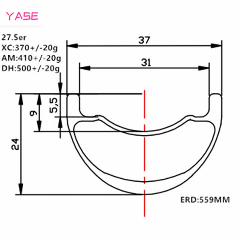 YASE 27,5 er диски для горных велосипедов Углеродные колеса 37x24 мм симметрия бескамерные карбоновые велосипедные колеса FASTace DA201 100x9 135x9 Углеродные колеса