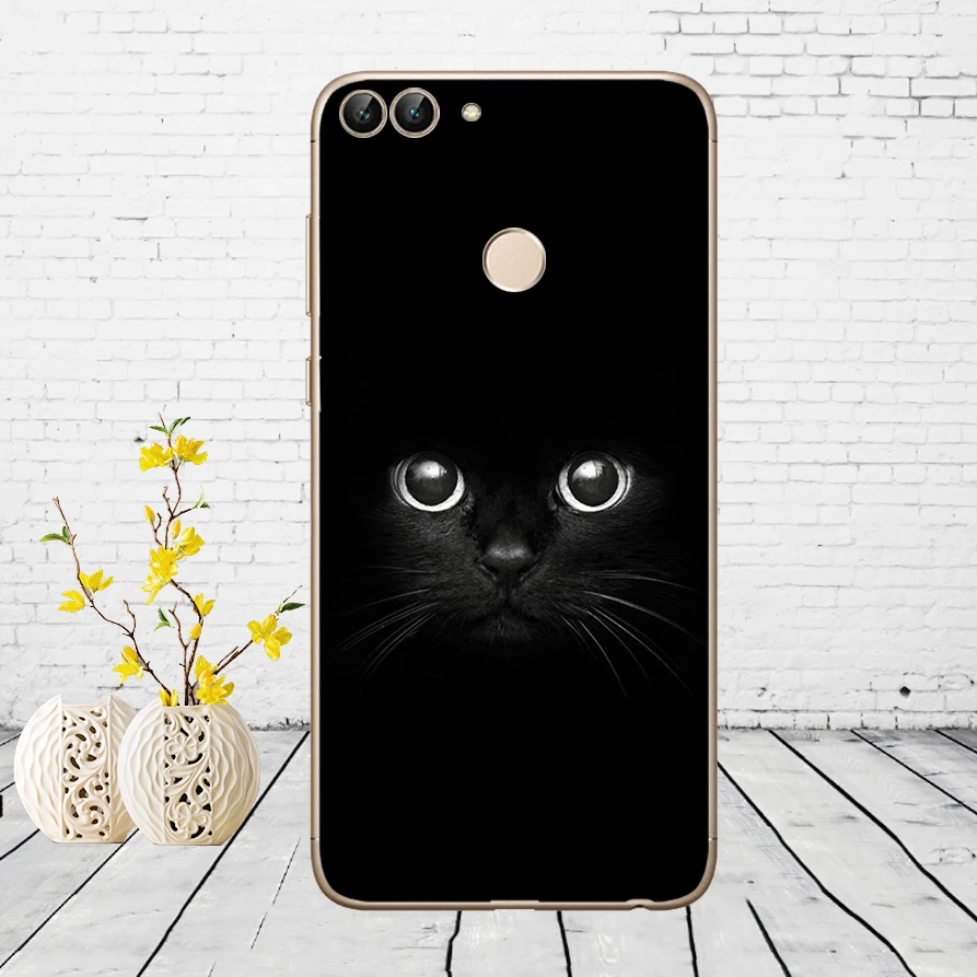 H34 Huawei P Smart Case TPU Мягкий силиконовый прозрачный чехол для телефона huawei P Smart Cover FIG-LX1 Enjoy 7S Чехол - Цвет: H34