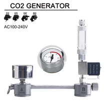 Aquarium DIY CO2 generator system kit CO2 regulator with solenoid valve bubble counter can promote the growth of aquatic plants