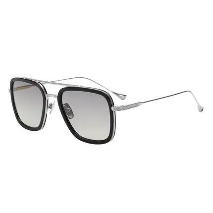Men Downey Celebrity Style Iron Man Sun Glasses Spider-Man Edith with Myopia Color Changing Lens Driving Sunglasses