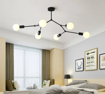 

Multi Heads Ceiling Lights Led Ceiling Lamp Retro Industrial Luminaria Personality Lamparas For Living Room Plafonnier Lights