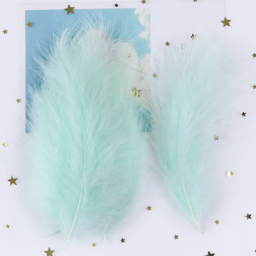 Turkey Feathers Fluffy Marabou 10-15cm Natural For Crafts Jewelry Making Wedding Party Decorative Dream Catcher