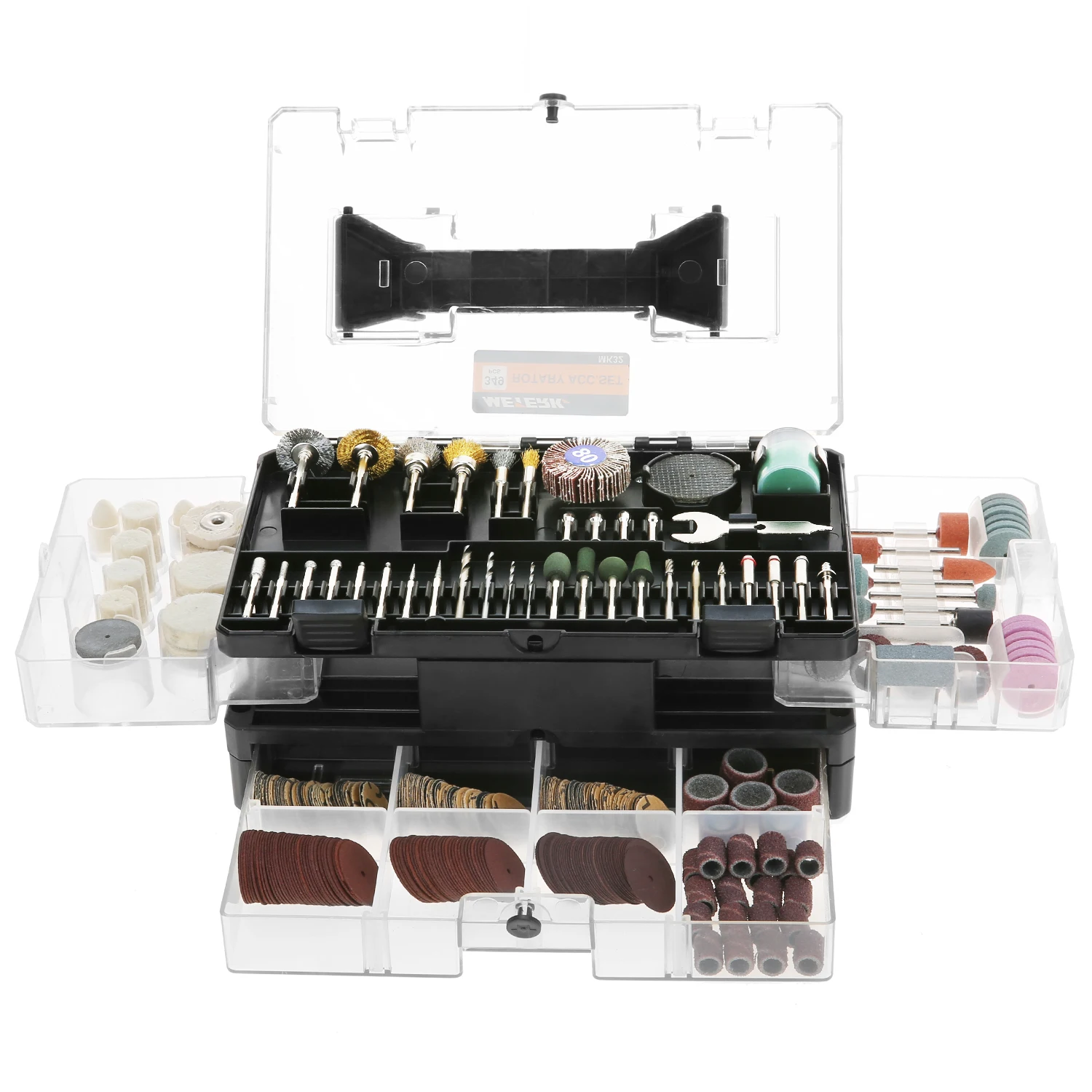 

Hot Meterk 349pcs Rotary Tool Accessories for Dremel Bit Set Engraver Abrasive Tools Accessories Sanding Engraving Polishing