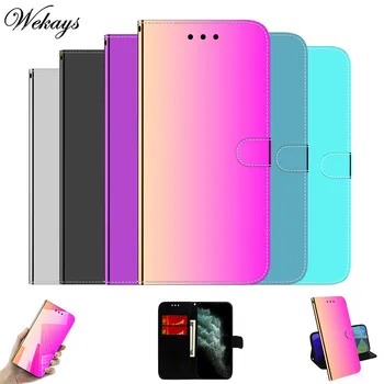 

Phone Cover Coque For LG K40S 6.1" Mirror Leather Stand Flip Fundas Case For LG K40S K 40S LGK40S Protective Shell Covers Cases