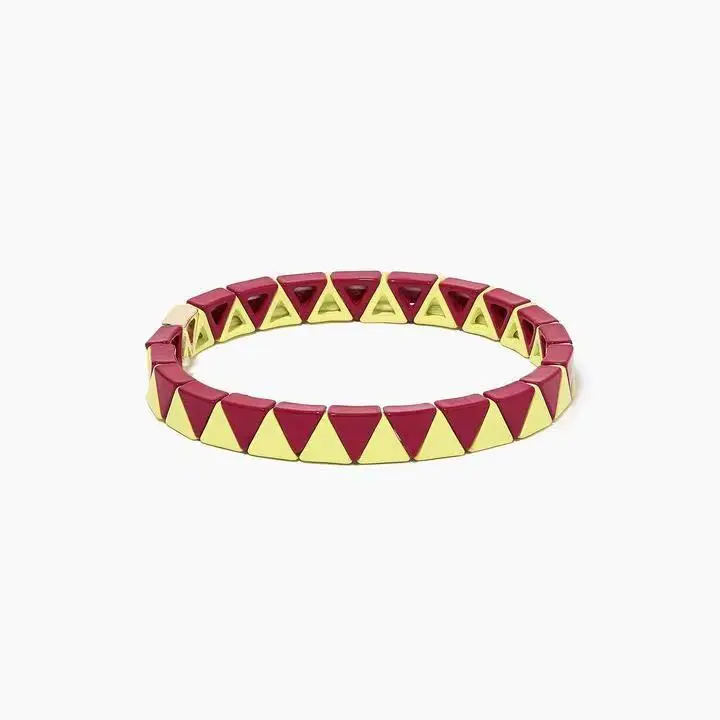 Hot Sale New Stacking Enamel Colour Unisex Bracelets Colorful Fashion Bangles for Men Copper Alloy Sport Bracelet Femme - Окраска металла: 21