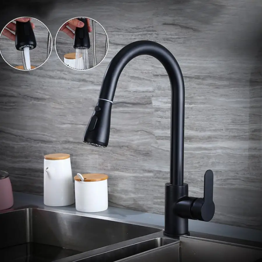 Kitchen Water Faucet Pull out Type Kitchen Sink Faucet Cold Hot Water Tap Kitchen Accessories