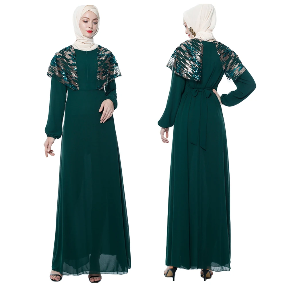 long chiffon kaftan