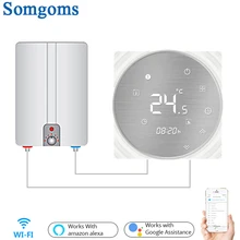 WiFi умный термостат вода/газовый котел контроллер температуры умная жизнь/Tuya Еженедельный программируемый работает с Alexa Google home