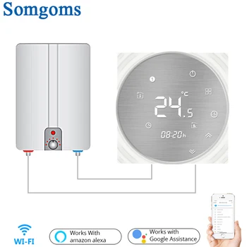 

WiFi Smart Thermostat Water/Gas Boiler Temperature Controller Smart Life/Tuya Weekly Programmable Works with Alexa Google home