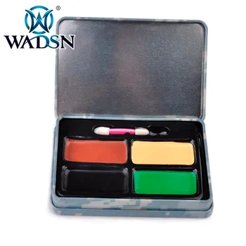 

WADSN 4 Color Tactical Camo Face Paint Makeup Kit Hunting Airsoft Army Fans Camouflage Military Kit WEX412 Paintball Accessories