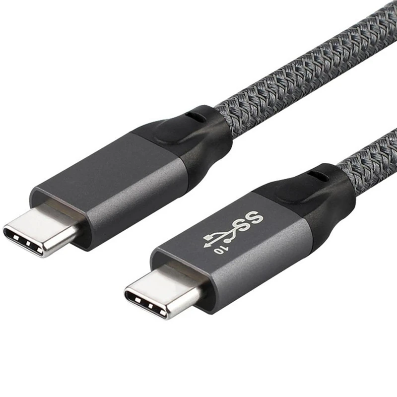 10 Гбит/с USB-C USB 3,1 type C Gen2 мужчин и мужчин видео данных 100 Вт Кабель с E-Marker для планшета и телефона и ноутбука UC-124