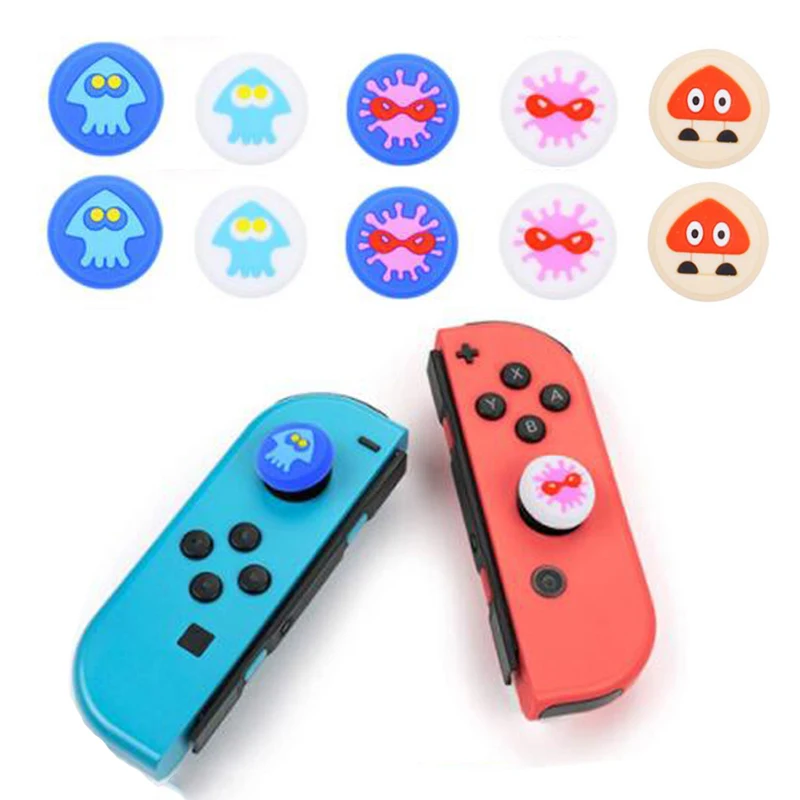 Рукоятка пальца крышка чехол для джойстика для Splatoon NAND Switch Lite NS мини контроллер игры кальмар JoyCon чехол для джойстика