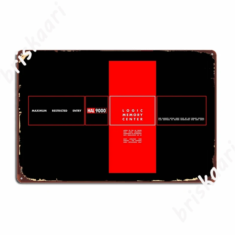 Hal 9000 Targhe In Metallo Pub Garage Wall Pub Vintage Tin Sign Poster