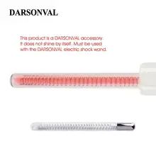 Дарсонваль 1 шт. высокая частота лица ПРЯМЫЕ стеклянные трубы электроды Сменные сопла акне пятновыводитель Оранжевый Луч уход за лицом