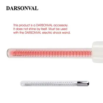 

DARSONVAL 1Pcs High Frequency Facial Straight Glass Tubes Electrodes Nozzles Replacement Acne Spot Remover Orange Ray Face Care