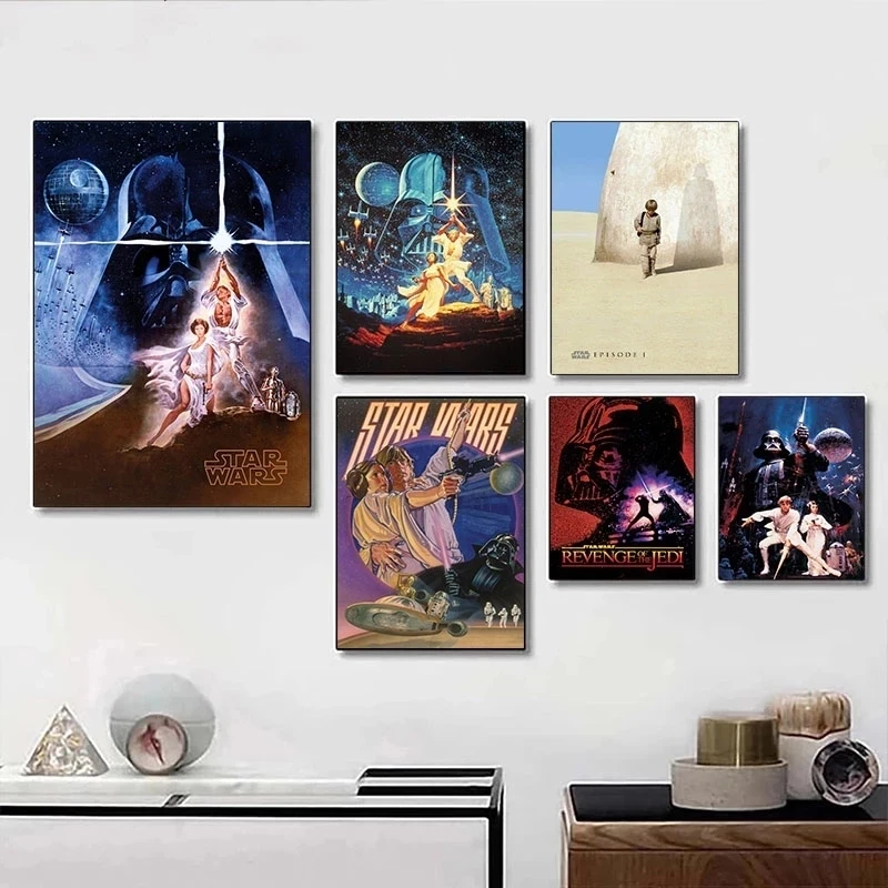 Niet verwacht Darts cilinder Modern Canvas Prints Star Wars | Posters Canvas Star Wars | Star Wars  Painting Wall - Painting & Calligraphy - Aliexpress