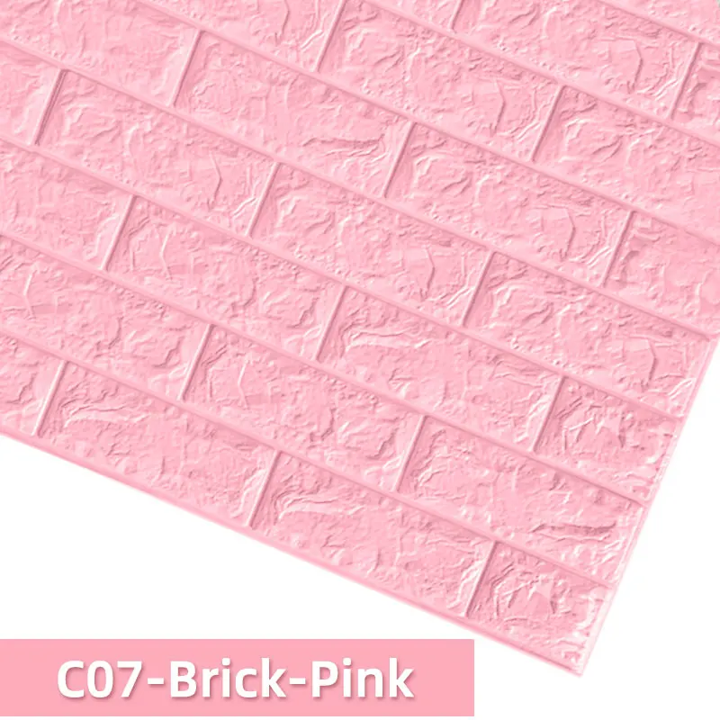 DIY настенные стикеры s 1 шт./5 шт. 3D мраморная мозаика, самоклеющиеся водонепроницаемые обои для кухни, ванной, дома, настенные наклейки - Цвет: C07-Brick-Pink