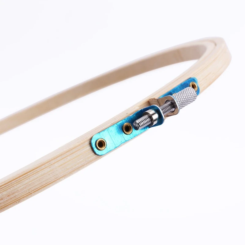 6 Pcs In Set Round Natural Bamboo Wooden Sewing Embroidery Cross Stitch Ring Hoop- Diy Art Craft Handy Needlepoint Sewing Hoops