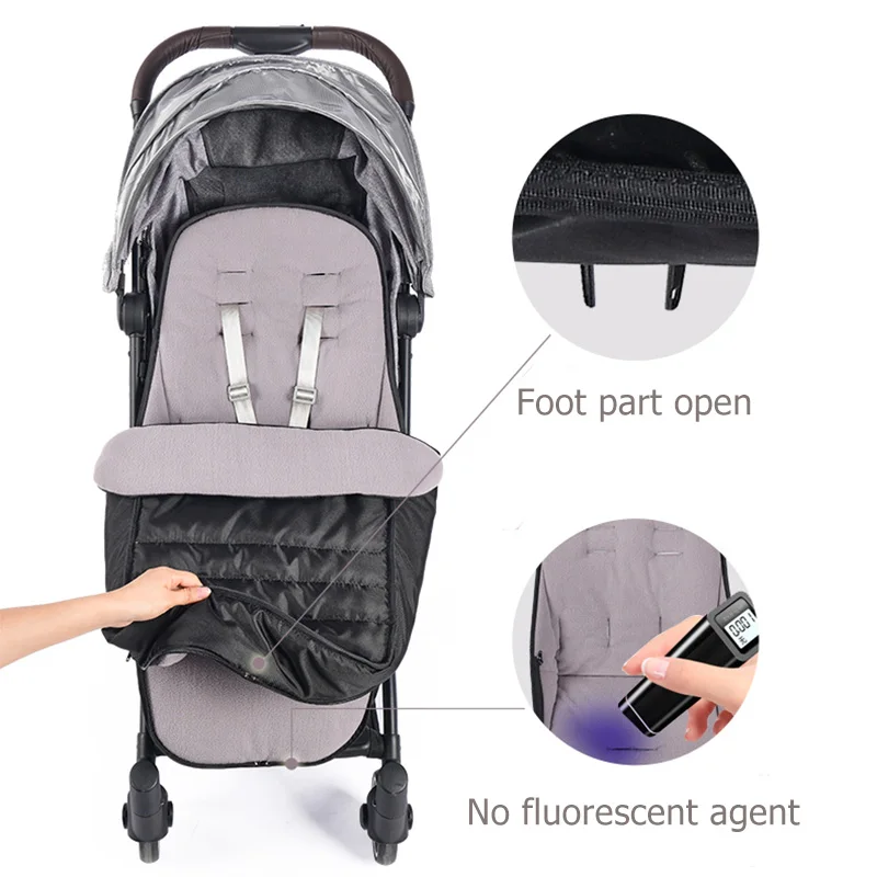 Kinderwagen Fußsack Universal - Wasserdicht, Winddicht, 60x40cm