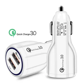 

Car Charger Quick Charge 3.0 USB Fast Charger for Xiaomi mi 9 iPhone X Xr 8 Huawei Samsung S9 S8 QC 3.0 USB Car Charger